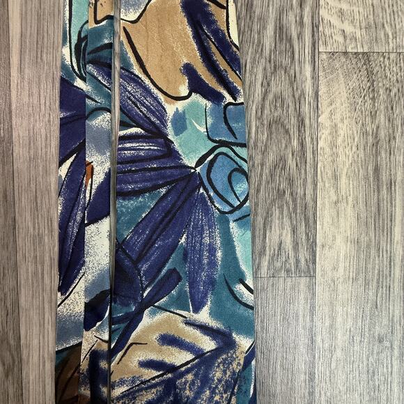 Men’s Silk Tie Sha r’e Lyon New York Handmade Italy Italian Flag Label - Picture 2 of 7